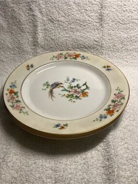 2 Heinrich & CO SONGBIRD Luncheon/ Dessert Plates 8 3/4”